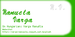 manuela varga business card